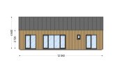 Casa de madeira para habitação ADALINE RV (Isolamento térmico PLUS, 44 mm + revestimento), 42 m² specification 2