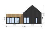 Casa de madeira para habitação MIRABEL RV (Isolamento térmico PLUS, 44 mm + revestimento), 70 m² specification 2