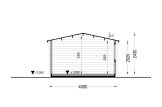 Abrigo de jardim em madeira WISSOUS (44 mm), 4x3 m, 12 m² specification 6