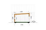 Casa de madeira para habitação MIRABEL RV (Isolamento térmico PLUS, 44 mm + revestimento), 70 m² specification 6