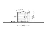 Casa de madeira para jardim ELEONORA (44 mm), 6.6x3 m, 20 m² specification 6