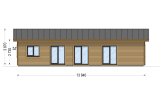 Casa de madeira para habitação JULIA RV (Isolamento térmico PLUS, 44 mm + revestimento), 95 m² specification 2
