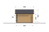 Abrigo de jardim em madeira CLOCKHOUSE (34 mm), 4x3 m, 12 m² specification 4