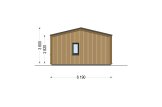 Casa de madeira para habitação NICOLE RV (Isolamento térmico PLUS, 44 mm + revestimento), 67 m² specification 3