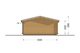 Abrigo de jardim em madeira LILLE (44 mm), 5x4 m, 20 m² specification 4