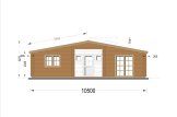 Casa de madeira pré-fabricada FILL S (34+34 mm), 60 m² specification 2