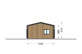 Casa de madeira pré-fabricada SELENE RV (Isolamento térmico PLUS, 44 mm + revestimento), 54 m² specification 3
