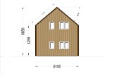 Casa de madeira pré-fabricada INGRID S (Isolamento térmico, 44 mm + revestimento), 170 m² specification 6