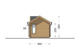 Abrigo de jardim em madeira CLOCKHOUSE (34 mm), 4x3 m, 12 m² specification 5