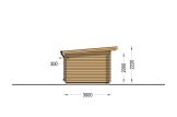Abrigo de jardim em madeira MALTA (34 mm), 3x3 m, 9 m² specification 3