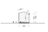 Sauna de madeira SERENE 2 com vestiário (ThermoWood) – 4,5×2,5 m, 9,35 m² specification 6