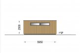 Garagem de madeira pré-fabricada para 3 carros SILVIA TRIO F (34 mm + revestimento), 9x6 m, 54 m² specification 3