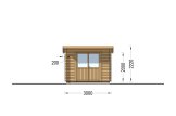 Abrigo de jardim em madeira MALTA (34 mm), 3x3 m, 9 m² specification 2