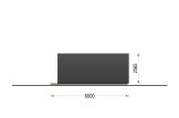 Abrigo de jardim em madeira BRETA S (44 mm), 3x6 m, 18 m² specification 5