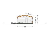 Casa de madeira pré-fabricada NICOLE (Isolamento térmico, 44 mm + revestimento), 68 m² specification 6