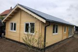Casa de madeira pré-fabricada ANICA (Isolamento térmico PLUS, 44+44 mm), 71 m² customer 2