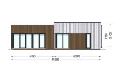 Casa pré-fabricada para habitação MALLY PV (Isolamento térmico PLUS, 44 mm + revestimento), 70 m² specification 2