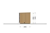 Sauna de madeira OKO 1 (ThermoWood) – 2,3×2,3 m, 4,1 m² specification 3