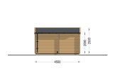 Sauna de madeira VIGOR 2 com vestiário (tronco maciço) – 4,5×2,5 m, 9,15 m² specification 4