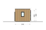 Abrigo de jardim em madeira PREMIUM (34 mm + revestimento), 5x3 m, 13 m² specification 3