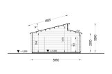 Garagem de madeira pré-fabricada para 2 carros TWIN DUO (44 mm), 8x6 m, 48 m² specification 6