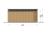 Abrigo de jardim em madeira PREMIUM (34 mm + revestimento), 5.95x3 m, 16 m² specification 4