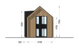 Casa de madeira para habitação ASTRID RV (Isolamento térmico PLUS, 44 mm + revestimento), 92 m² specification 6