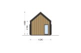 Casa de madeira para habitação ADALINE RV (Isolamento térmico PLUS, 44 mm + revestimento), 42 m² specification 3