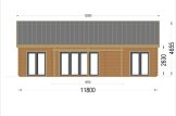 Casa de madeira ADALINE S (44 mm), 45 m² specification 2