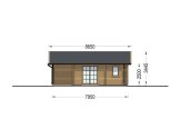 Casa de madeira pré-fabricada ADELE S (Isolamento térmico, 44+44 mm), 60 m² specification 3