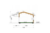 Casa de madeira para habitação HOLLAND RV (Isolamento térmico PLUS, 44 mm + revestimento), 116 m² specification 9