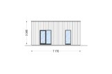 Casa pré-fabricada para habitação KAYA 3 PV (Isolamento térmico PLUS, 44 mm + revestimento), 70 m² specification 3