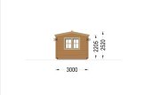 Abrigo de jardim em madeira OAK S (66 mm), 6x3 m, 18 m² specification 5