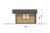 Abrigo de jardim em madeira DREUX (34 mm), 4x4 m, 16 m² specification 5