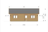 Casa de madeira pré-fabricada GRETA S (44 mm + revestimento), 48 m² specification 2