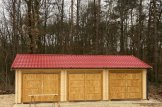 Garagem de madeira pré-fabricada para 3 carros TRIO (44 mm), 9x6 m, 54 m² customer 1