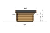 Abrigo de jardim em madeira DREUX (34 mm), 5x4 m, 18 m² specification 3