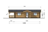 B-Ware: Casa de madeira pré-fabricada DONNA S (Isolamento térmico PLUS, 44+44 mm), 63 m² com terraço de 11.5 m² specification 5