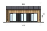 Casa de madeira para habitação ANGELA RV (Isolamento térmico PLUS, 44 mm + revestimento), 43 m² specification 2