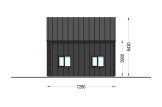 Casa pré-fabricada para habitação ALINA PV (Isolamento térmico PLUS, 44 mm + revestimento), 46 m² specification 6