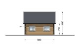 Casa de madeira pré-fabricada KARINA (34 mm + revestimento), 46 m² specification 6