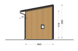 Casa de madeira para habitação SOPHIA RV (Isolamento térmico PLUS, 34 mm + revestimento), 20 m² specification 6
