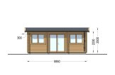 Abrigo de jardim em madeira OAK (34 mm), 6x3 m, 16 m² specification 2