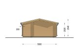 Casa de madeira pré-fabricada NINA (34 mm), 5x5 m, 25 m² specification 4
