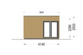 Casa de madeira para jardim PREMIUM (Isolamento térmico PLUS, 34 mm + revestimento), 6x4 m, 24 m² specification 3