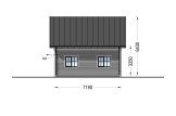 Casa de madeira para habitação KARINA RV (Isolamento térmico PLUS, 44 mm + revestimento), 46 m² specification 6