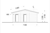 Casa de madeira pré-fabricada MILA (44 mm), 56 m² specification 3