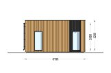 Casa de madeira para habitação LUCIA 1 RV (Isolamento térmico PLUS, 44 mm + revestimento), 57 m² specification 3