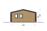 Casa de madeira pré-fabricada ANGELA (44 mm + revestimento), 43 m² specification 3