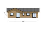 Casa de madeira para habitação PAULA RV (Isolamento térmico PLUS, 44 mm + revestimento), 118 m² specification 3
